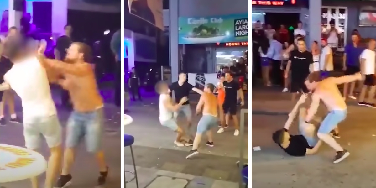 "MMA Fighter" battles two revellers at once