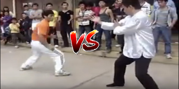 Taekwondo vs Wing Chun street fight