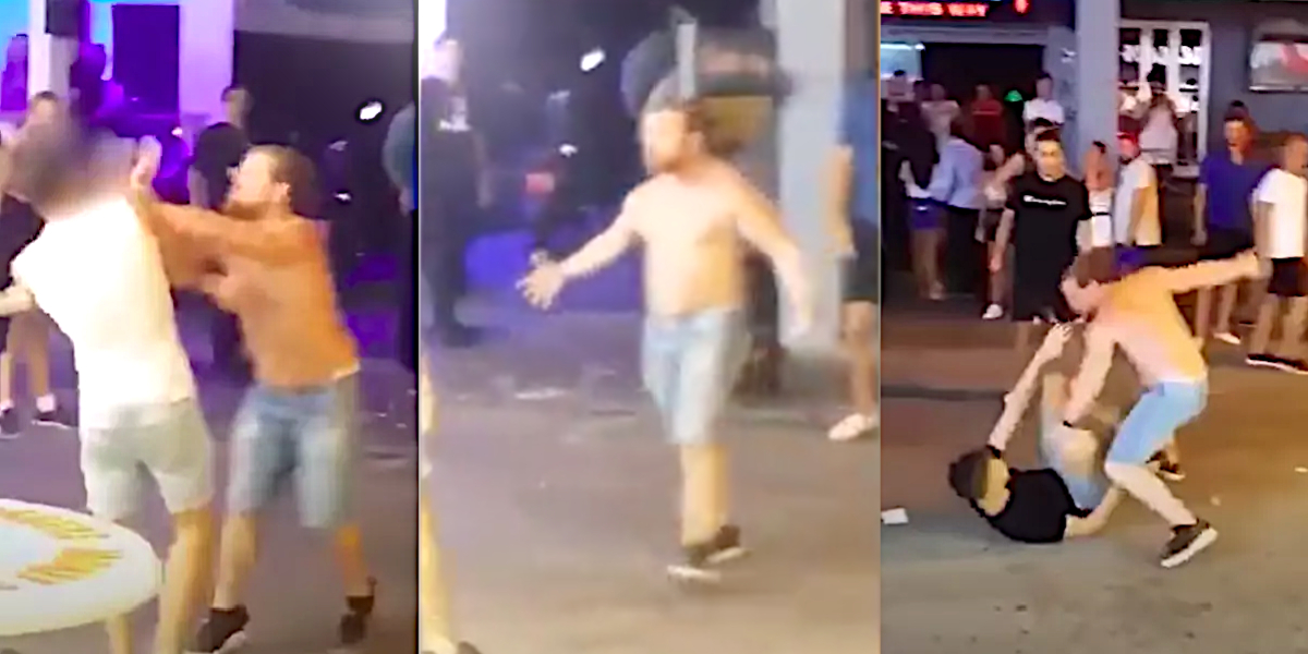MMA Fighter Battles Two Revellers at Once