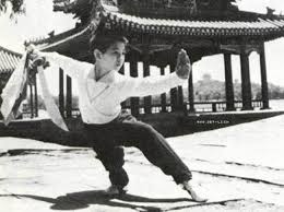 Young Jet Li performing Wushu