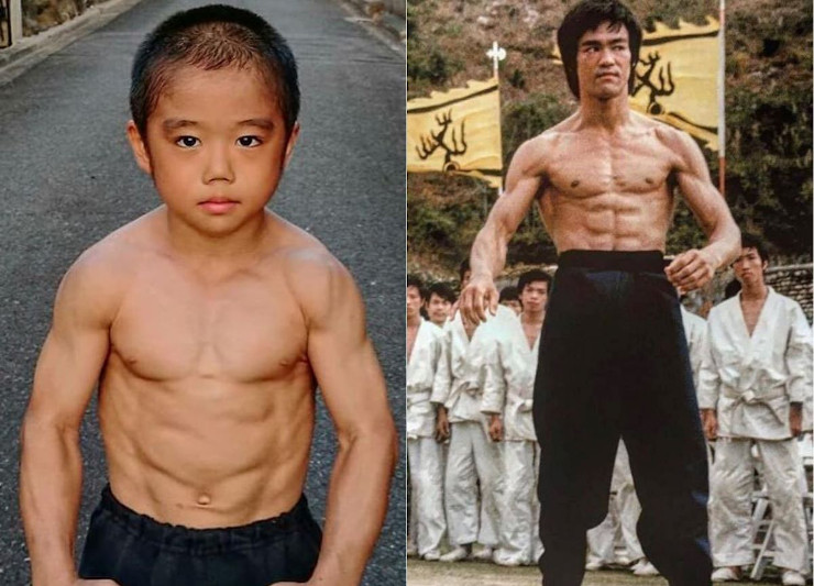 Ryusai Imai and his idol Bruce Lee