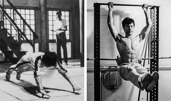 Bruce Lee training