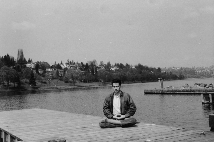 Bruce Lee Meditating