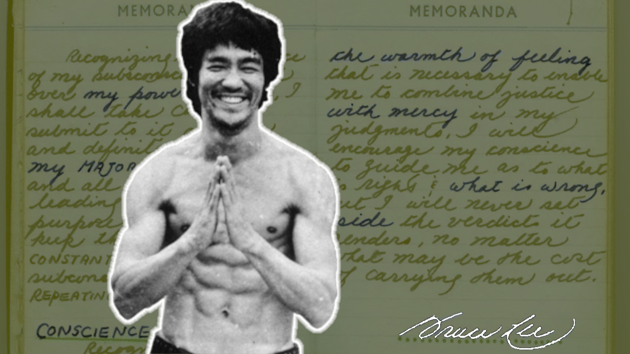 Bruce Lee's never Before Seen Writings hold the Secret of his Success