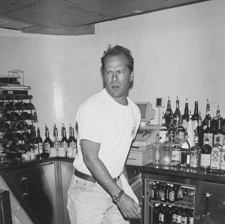 Bruce Willis started out as a Bartender