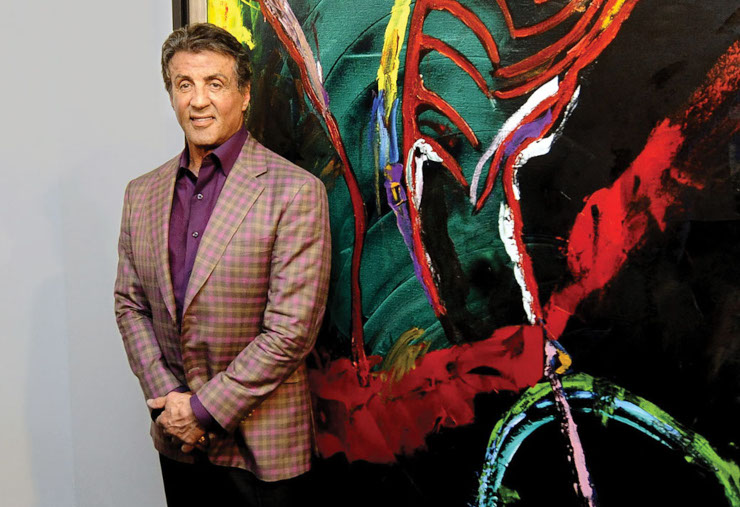 action stars: Sylvester Stallone Painter