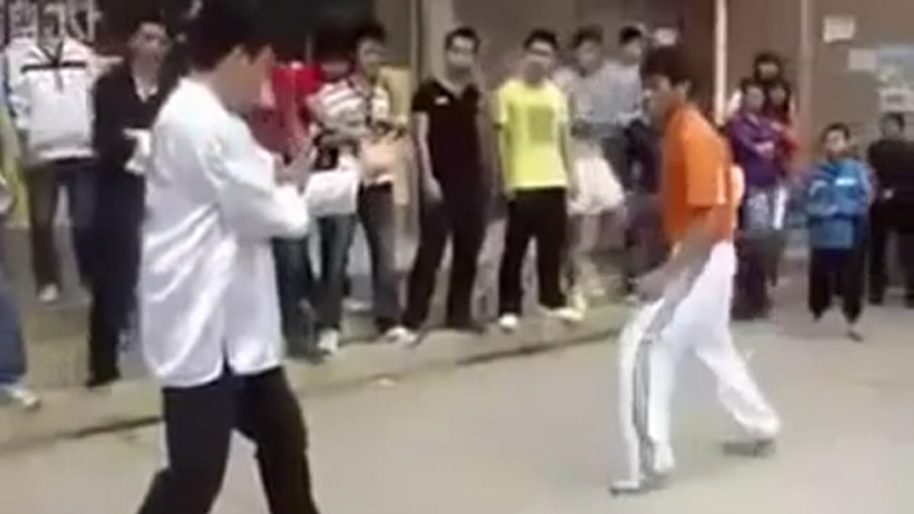 WATCH: Wing Chun vs Taekwondo in a Street Fight