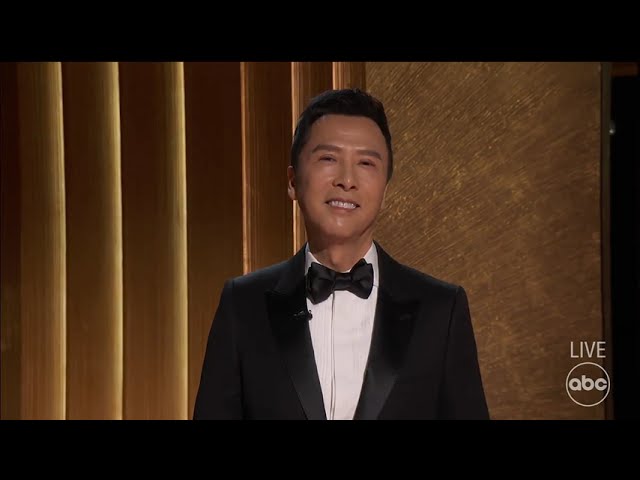 Donnie Yen (ç”„å­ä¸¹) presenting at Oscars 2023 - 95th Academy Awards - Everything Everywhere All At Once